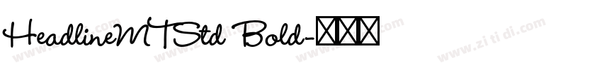 HeadlineMTStd Bold字体转换